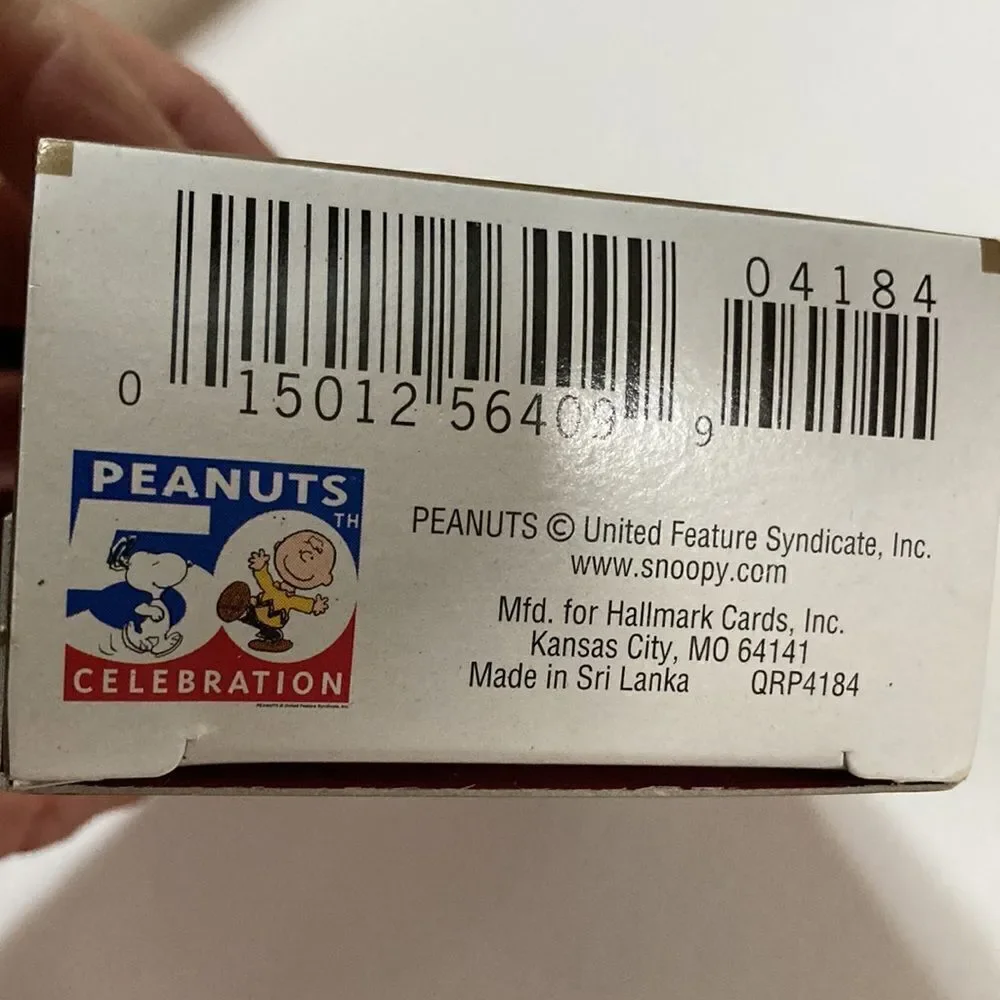 Vintage peanuts Snoopy Hallmark Keepsake OrnamentSnoopy Christmas Peanuts NIB